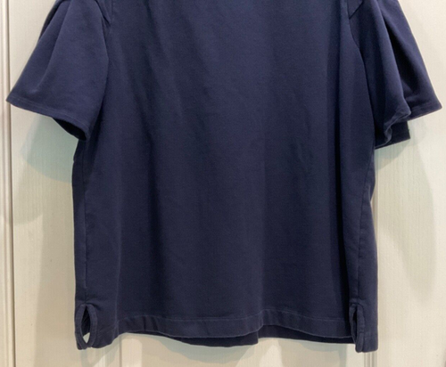 Ava & Viv Womens Heavyweight T-Shirt Style Top Sz 1X Navy Blue Short Sleeve 197 - Picture 7 of 7