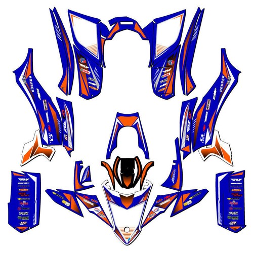 2017-2021 YFZ 50 SURGE Blue Senge Graphics Kit Compatible with Yamaha - Picture 1 of 7