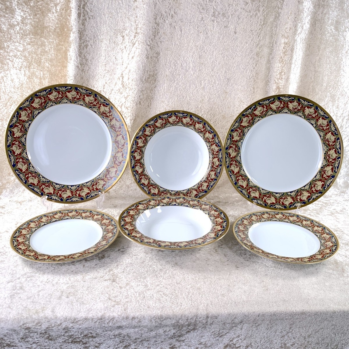Christian Dior Plate Tabriz Set of 6 Porcelain Tableware