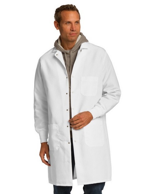 New Unisex Cuffed White Lab Coat XS4XL eBay