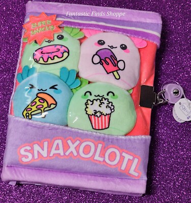 Snaxalotl Axolotl Plush Lock Diary | eBay