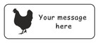 30 personalized Chicken, Hen egg carton stickers, labels, tags