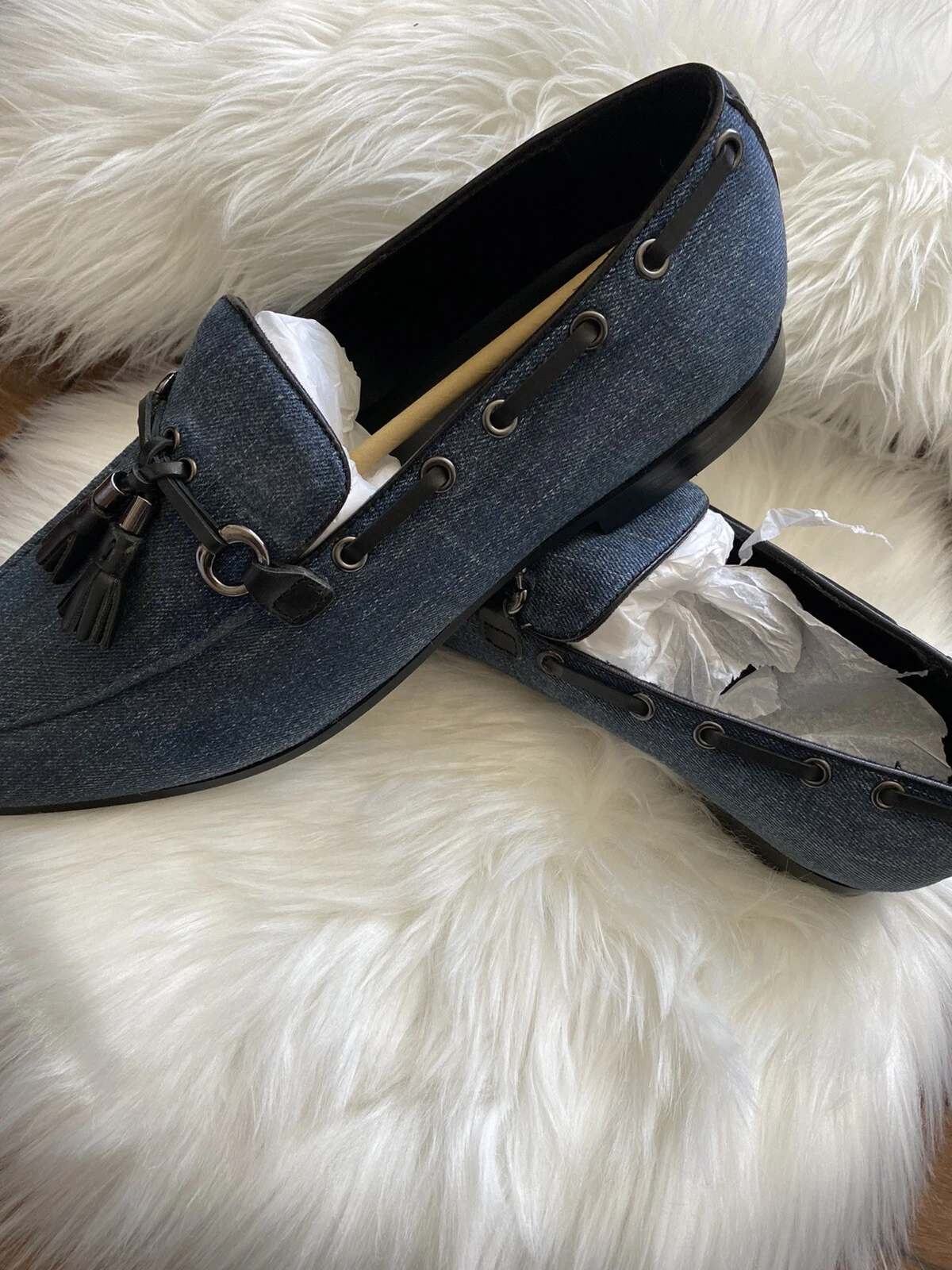 Mitterrand Loafers Blue Shoes Size 11