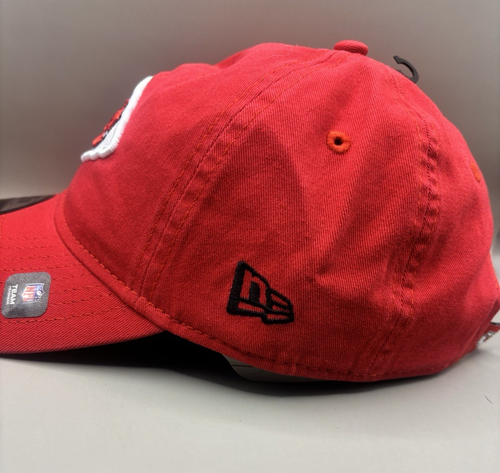 Cappello Kansas City Chiefs Berretto Strapback Rosso Nuova Era 9twenty NFL - Foto 3 di 8