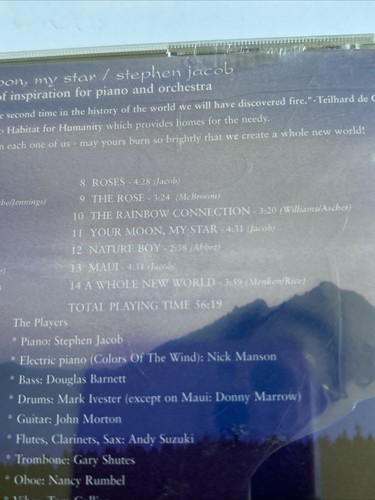 Your Moon, My Star by Stephen Jacob CD - NEW SEALED - Imagen 4 de 10