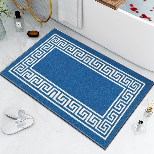 Alfombra de baño antideslizante absorbente de agua alfombrillas de pedestal de inodoro alfombra de baño pequeña grande - Imagen 6 de 45