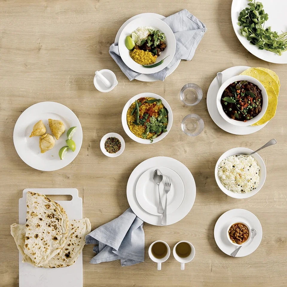 Juego de cena Maxwell & Williams White Basics borde europeo 12 piezas regalo en caja PVP $89 Foto 4 de 4