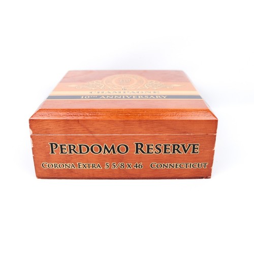 Lote de 5 cajas de cigarros de madera Perdomo Corona Extra 10º aniversario 6,75" x 6,75" x 2,75" - Imagen 6 de 12