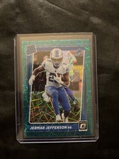 Jermar Jefferson 2021 DONRUSS OPTIC Green Velocity Prizm RATED ROOKIE #296 LIONS