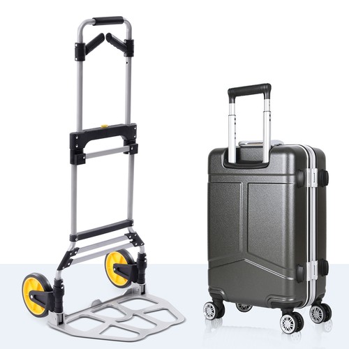 120kg/264lbs Industrieller Kompakter Faltender Handtruck Cart Gepäckwagen Dolly - Bild 8 von 24
