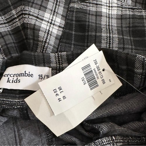 NWT Abercrombie Kids Plaid Paperbag Waist Pants Size 15/16 - Picture 4 of 6