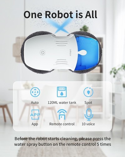 FMART T10 Window Cleaner Robot ~ 3800PA Suction ~AI Intelligent Cleaning *5687MO - Picture 3 of 9