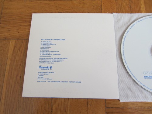 BETH ORTON Daybreaker EUROPEAN promo CD album - Foto 2 di 2