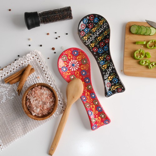 Elegant Ceramic Spoon Rest for Kitchen Counter & Stove Top - Large Spoon Hold... - Picture 2 of 8
