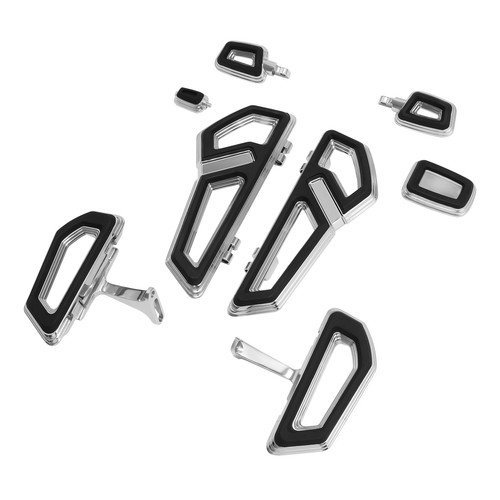 Rider Passenger Floorboard Footboard Pegs Brake Pedal For Harley Touring 2000-Up - Foto 2 di 6