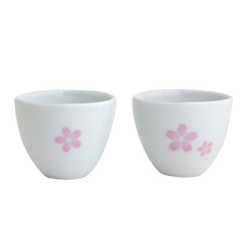Lisa Larson Sakura Pink Bird-Shaped Sake Bottle and Sake cups Set Ceramic Japan - Picture 5 of 5