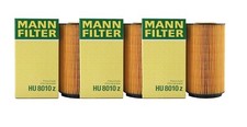 Mann Set of 3 Engine Oil Filters for Audi A8 Quattro Bentley Volkswagen Phaeton