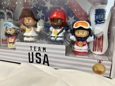 Fisher-Price Little People Collector Set HBX76 ~ TEAM USA Winter Olympics ~ New