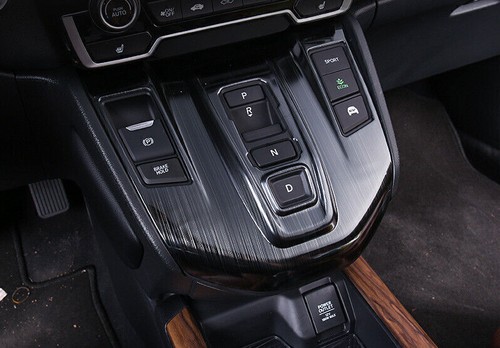 Black Titanium Console Gear Shift Panel Trim For Honda CRV CR-V Hybrid 2017-2022 - Picture 5 of 6