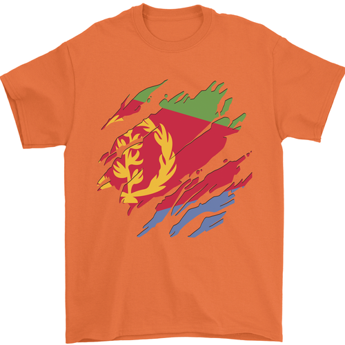 Camiseta de fútbol para hombre bandera de Eritrea rasgada bandera de Eritrea día 100 % algodón - Imagen 6 de 28