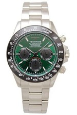 Technos T4B73BM Men's Chronograph Watch, Water Resistant to 10 ATM, Silver