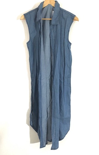 American Bazi Tie Front Chambray Shirt - Imagen 10 de 11