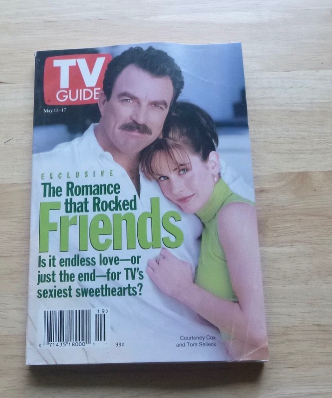 TV GUIDE-May 11-17  1996 Friends-Courtney Cox & Tom Selleck Cover  Charlotte, NC