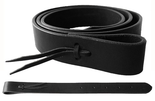 Horse Western Saddle Latigo Off Billet & Cinch Strap 2-Piece Set With Holes - Picture 1 of 4