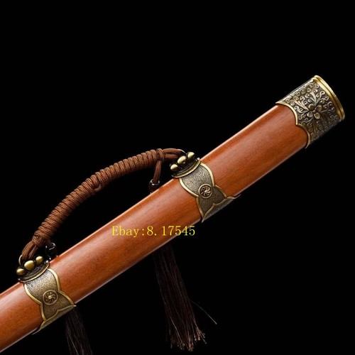 KungFu Broadsword Sword Katana High Carbon Steel Sharp Chinese Saber 绣春刀 Dao - Picture 5 of 10