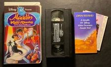 Disney's Aladdin & the King of Thieves VHS in White Clamshell - Ex !!