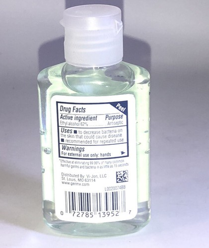 Germ-X Original feuchtigkeitsspendendes Händedesinfektionsmittel mit Aloe/Vitamin E-Reisegröße 2oz - Bild 3 von 12