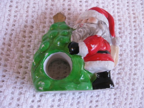 SANTA, VINTAGE CERAMIC NAPKIN HOLDERS, TAIWAN, 9 - Picture 11 of 13