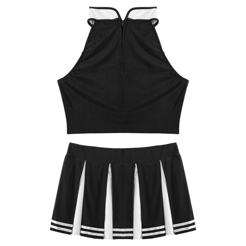 Women Girls Musical Uniform Cheerleading Fancy Dress Cheer Leader Costume Outfit - Picture 19 of 128