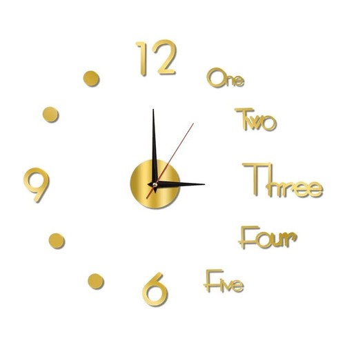 Soundless 90 To 120cm Large-sized 3D Number  Home Decoration DIY Wall Clock - Picture 6 of 9