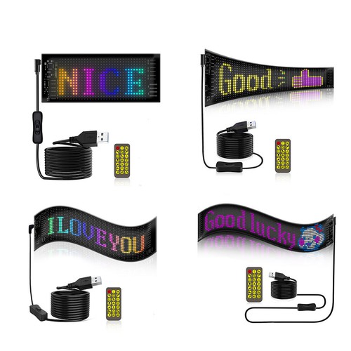 APP Programmable Car LED Sign Colorful Scrolling Message Display Board Screen - Picture 4 of 18
