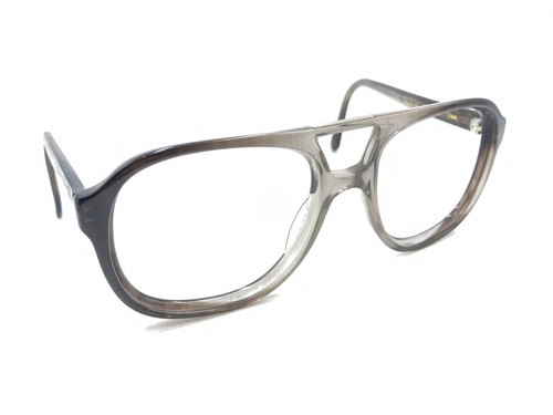 American Optical AOSafety EC100 Vintage Gray Aviator Eyeglasses Frames 57-19 150
