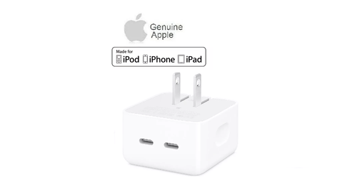 ✅ Véritable Apple 35W Double Port USB-C Adaptateur A2571 iPhone 15 / 16 + Câble de Charge - Photo 4 sur 11