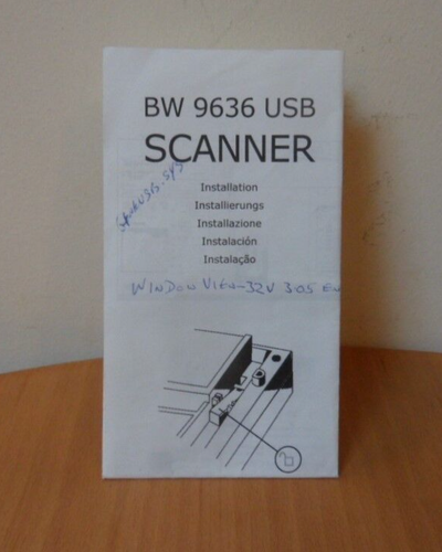 BLACK WIDOW 9636 USB SCANNER INSTALLATION INSTRUCTION BOOKLET - Picture 3 of 11