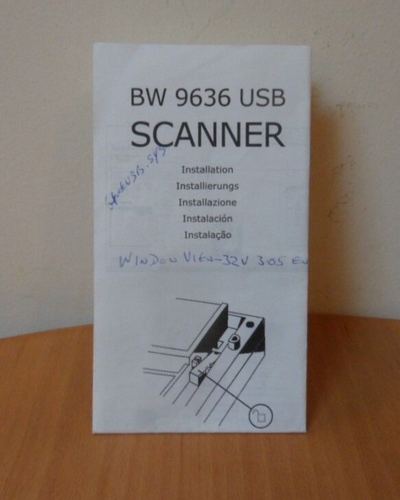 LIVRET D'INSTRUCTIONS D'INSTALLATION DU SCANNER USB WIDOW NOIR 9636 - Photo 1/11