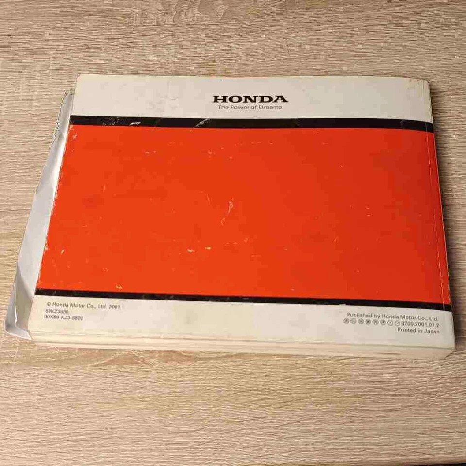 HONDA CR250R 2002 69KZ3680 00X69-KZ3-6800 Fahrer Motorrad-Handbuch gebraucht MX - Bild 4 von 4