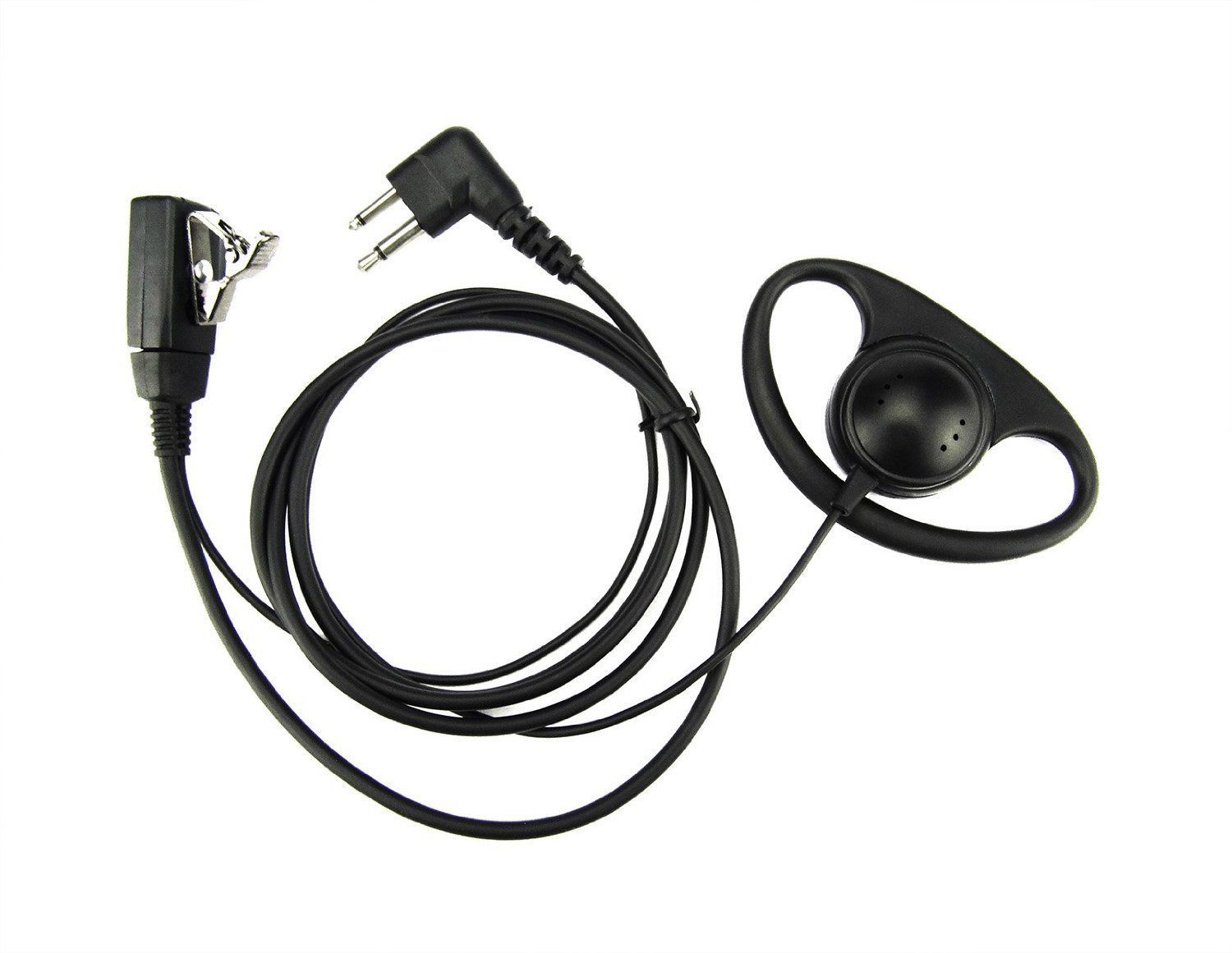 D EarPiece Headset EAR PIECE MIC for MOTOROLA 2-Pin CLS1110 CP100 CLS1410 Radio