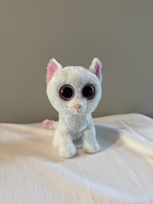 TY Cashmere White Cat Plush, Preowned
