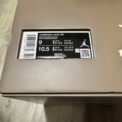 Nike Air Jordan Jumpman Jack TR Travis Scott Dark Mocha UK8 Brand New ✅ - Picture 3 of 10