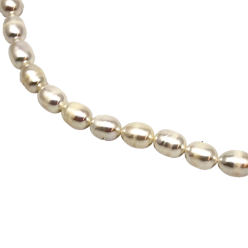 Collar de perlas para mujer genuino cultivado barril de agua dulce broche de ley 21" - Imagen 12 de 15