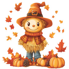 30 Custom Fall Harvest Straw Kid Personalized Address Labels