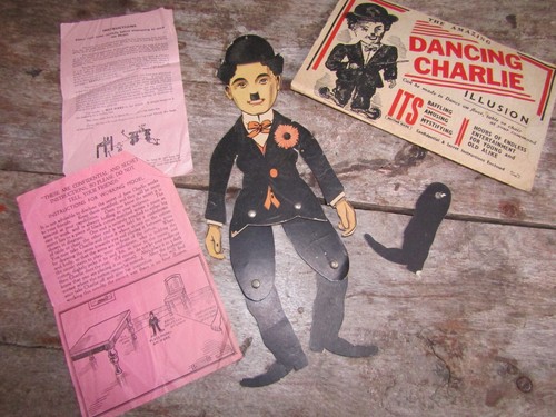 Vintage The Amazing Dancing Charlie Complete With Instructions & Packaging 1930s - Picture 5 of 6