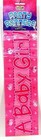 New Baby Girl Banner "A Baby Girl" Dark Pink Party Newborn Child Grand Daughter