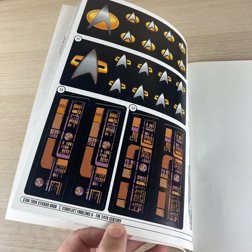 Vintage 1999 Star Trek Sticker Book Starfleet Command Emblem Signs COMPLETE - Picture 6 of 11