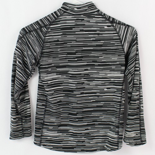 Nike Dri-Fit Girl's Size S Black & White Running Track Activewear Top - Picture 2 of 5