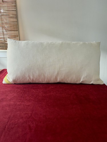 TRINA TURK Embroidered Mykonos Greek Key Pillow Bolster - Picture 5 of 8